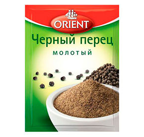 Перец ORIENT черный молотый м/у 10гр