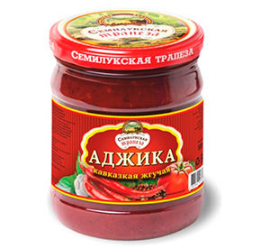 Аджика Семилукская трапеза кавказская жгучая 270гр