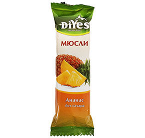 Батончик-мюсли АНАНАС без сахара м/у 25г Ди´Yes