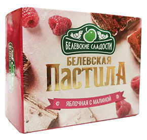 Пастила яблочная с малиной Белевская 175гр