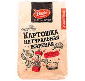Картошка жареная BRUTO с перцем и солью м/уп крафт 150гр