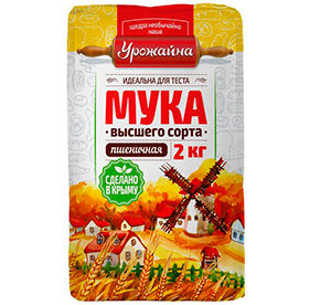 Мука Урожайна пшеничная высшей категории 2кг