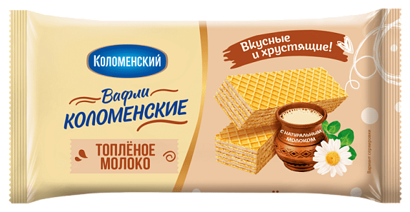 Вафли Коломенские Вкус Топлёное молоко 200 гр