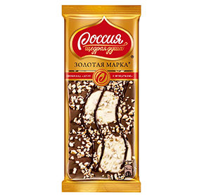 Шоколад Россия Золотая марка Дуэт с фундуком 85гр