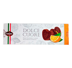 Пирожное Dolce Cuore Какао-бисквиты с сочной апельсиновой начинкой 120гр