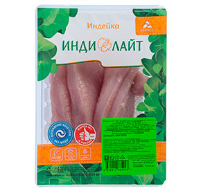 Индилайт Шницель из индейки 400г, охл.лоток