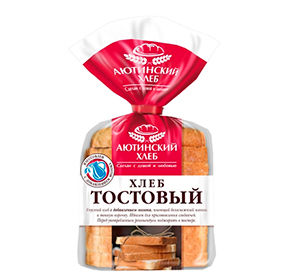 Хлеб Аютинский тостовый пшеничный нарезной му 280гр 57₽