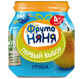Пюре Фрутоняня груша с 4 месяцев 100гр