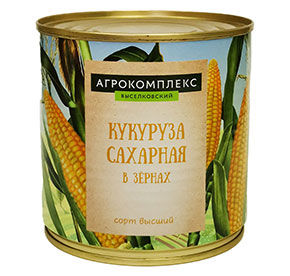 Кукуруза сахарная ГОСТ в/с 400гр