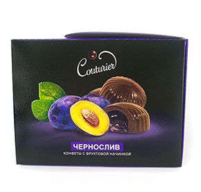 Конфеты КУТЮРЬЕ "Varenye" со вкусом чернослива кор/уп 115г