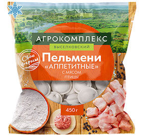 Пельмени Аппетитные замороженные Агрокомплекс 450гр