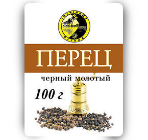 Перец черный 10 г Солнечный остров молотый м/уп
