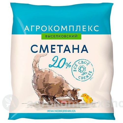 Сметана 20% Агрокомплекс 400мл