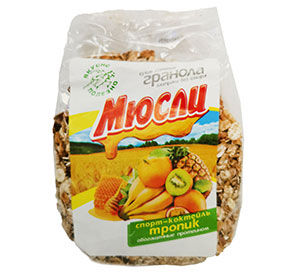 Мюсли запеченные Тропик обогащенные протеином Ли Ка 400гр