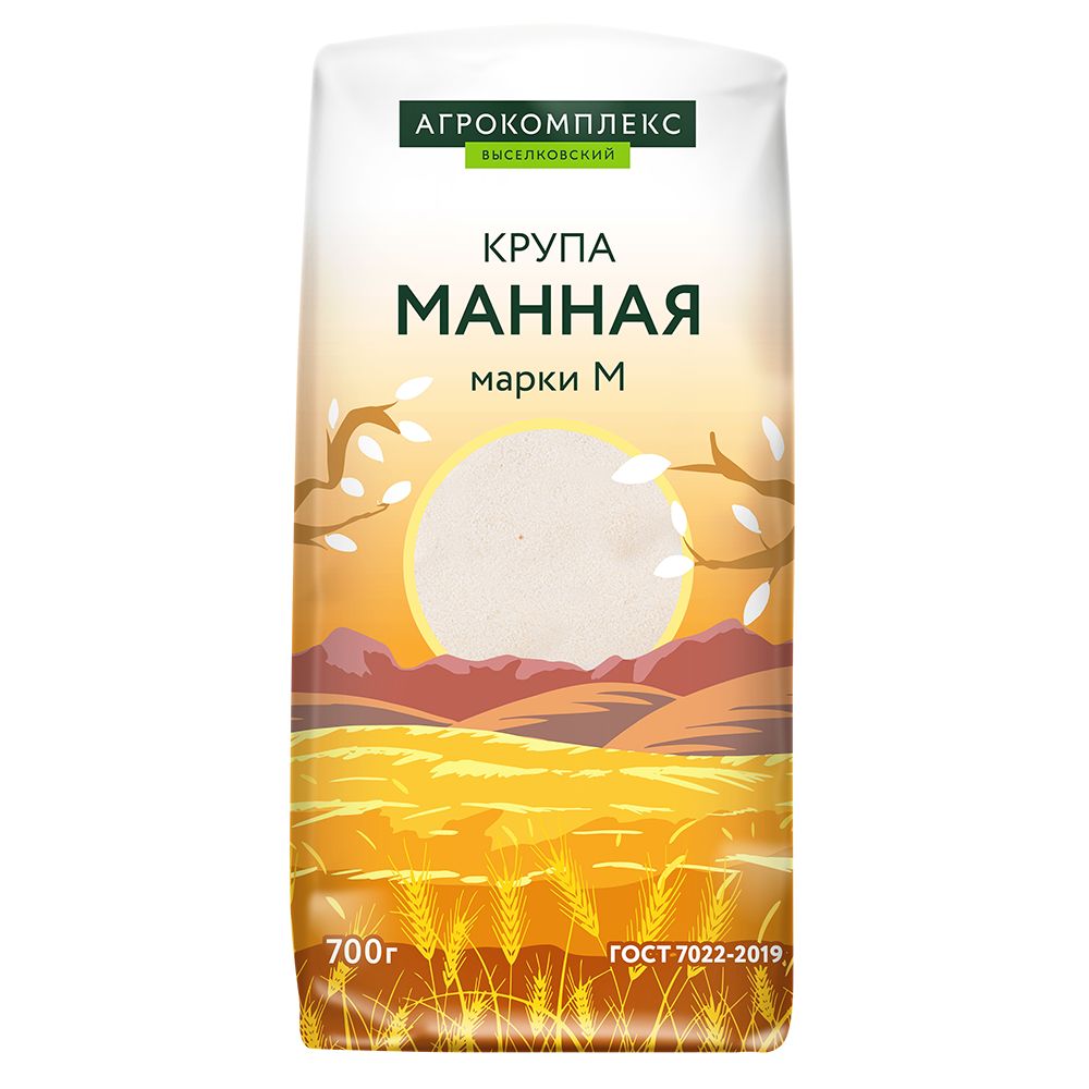 Крупа манная марки М ГОСТ 7022-2019 07кг Агрокомплекс 80₽
