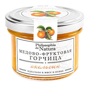 Горчица Philosophia de Natura Медово-фруктовая Апельсин с/б 100г