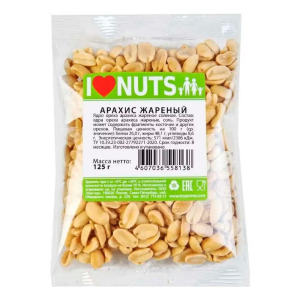 Кешью 125 г INUTS жареный м/уп