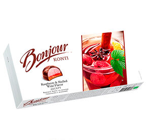 Десерт Bonjour Konti со вкусом Глинтвейн с малиной 232гр