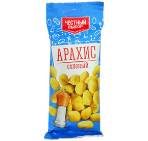 Арахис 50 г Честный выбор жареный соленый м/уп