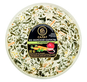 Морская капуста с овощами 180гр