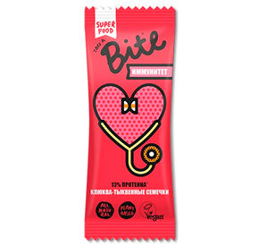Батончик Фруктово-ореховый Bite Клюква-Тыквенные семечки Иммунитет 45гр
