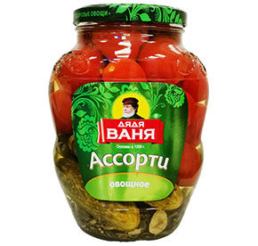 Ассорти Дядя Ваня  Огурцы/томаты марин. с/б 1800г