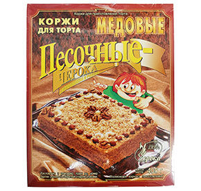 Коржи Черока песочные медовые 400гр