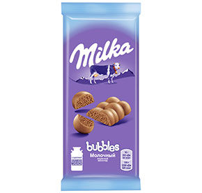Шоколад Milka молочный пористый 76-80г