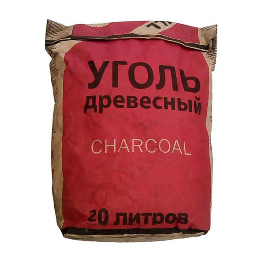 Уголь древесный 20 л GRILL бумуп 410₽