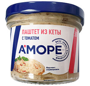 Паштет из кеты с томатом Аморе 100гр