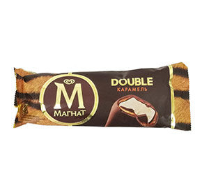 Эскимо в шоколаде Магнат Дабл карамель 74гр