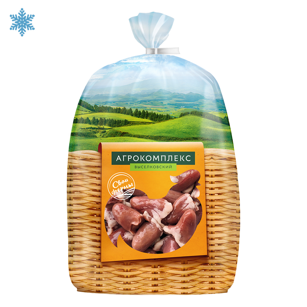 Сердце ЦБ замороженное лоток 1 кг Агрокомплекс 530₽