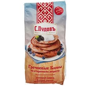 Смесь для выпечки Гречневые блины по старинному рецепту Пудовъ 350гр
