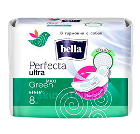 Прокладки 8шт bella Perfecta Ultra Maxi Green м/уп
