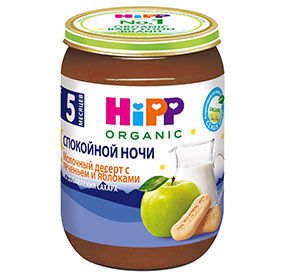 ХИПП"Спок.Ночи"Молочный Десерт с Печеньем и Яблоками {с 5 мес} [м]