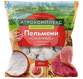 Пельмени Смачные замороженные Агрокомплекс 450гр