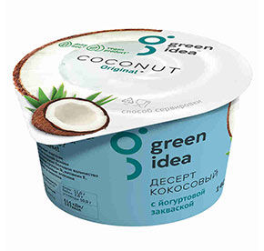 Десерт кокосовый Green Idea с йогуртовой закваской 140гр