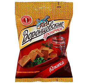 Сухарики-гренки Воронцовские со вкусом аджики 60гр