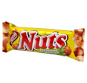 Батончик шоколадный Nuts 50гр