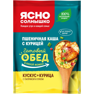 Каша овсяная с грушей и изюмом Ясно солнышко 300гр