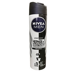 Дезодорант 150 мл Nivea Men Невидимый д/черного и белого аэрозоль