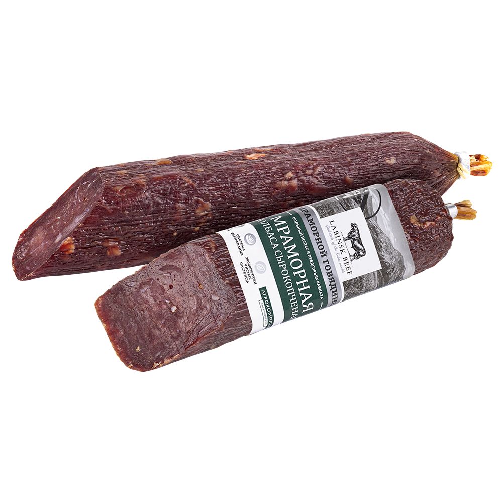 Колбаса сырокопченая Мраморная 1 кг Медвёдовские традиции 2300₽