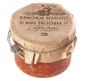 Икра лососевая 230г Красное золото СВК с/б