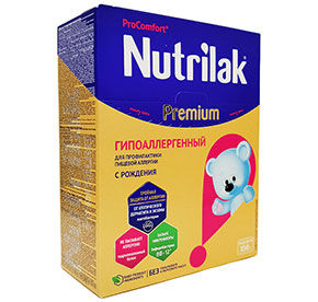 Смесь Nutrilak Premium гипоаллергенный с рождения 350гр