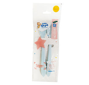 Набор детских ложек цвет голубой Start 2шт