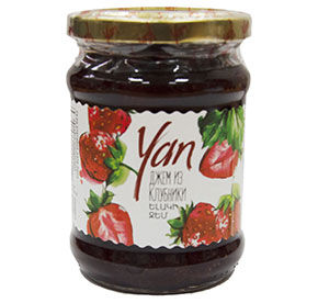 Джем Yan Клубника 300гр