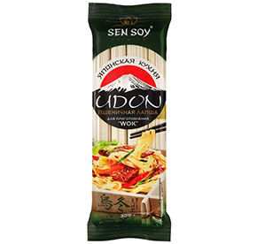 Лапша Sen Soy пшеничная Udon плоская м/у 300гр