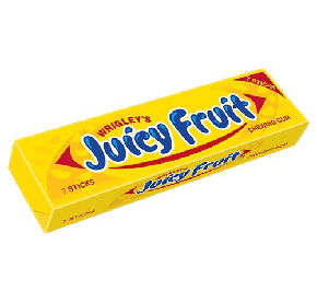 Juicy Fruit в пластинках жевательная резинка 13г