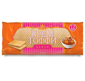 Вафли Со вкусом - Тоффи с декором