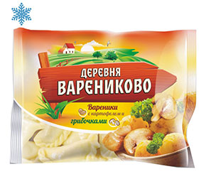 Вареники с картофелем и грибами Деревня Варениково м/у 900гр